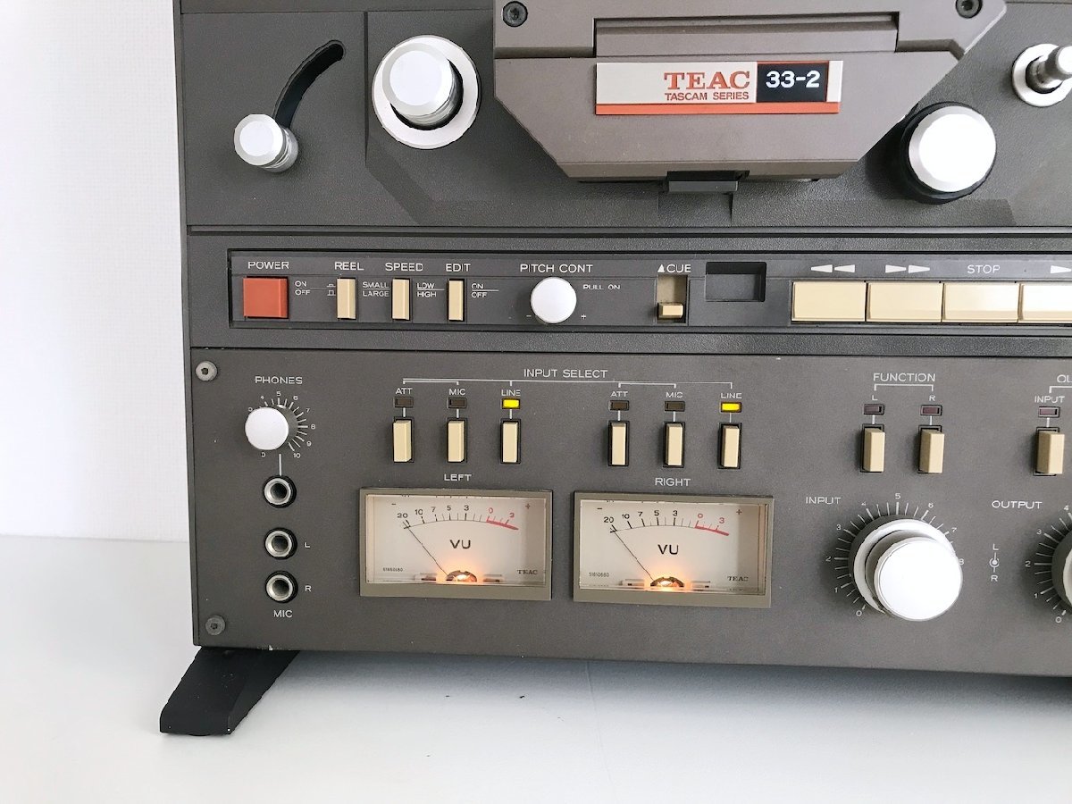 TEAC 33-2 TASCAM SERIES ジャンク品 電源OK 動作NG ティアック オープンリールデッキ_画像4