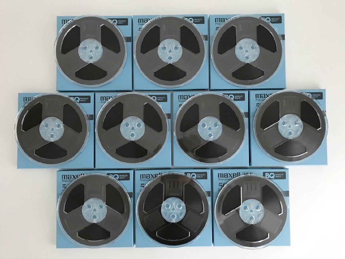 【未使用品】オープンリールテープ 7号 MAXELL XLⅠ50-60B BQ 10本セット まとめ売り 現状品 （38）_画像4