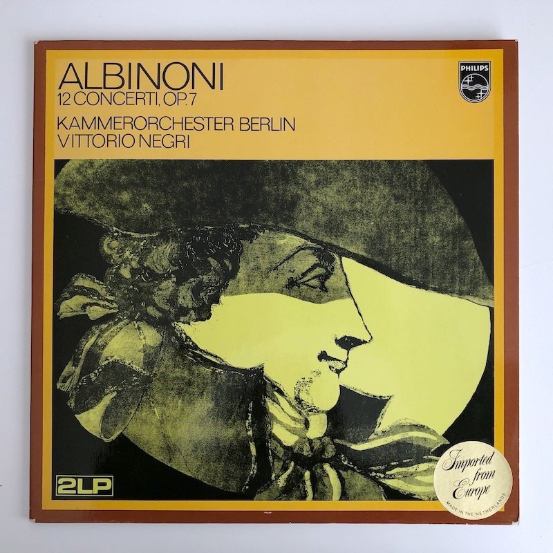 LP/ ネグリ / アルビノーニ：オーボエ協奏曲集 / オランダ盤 2枚組 PHILIPS 6747138 40206_画像1