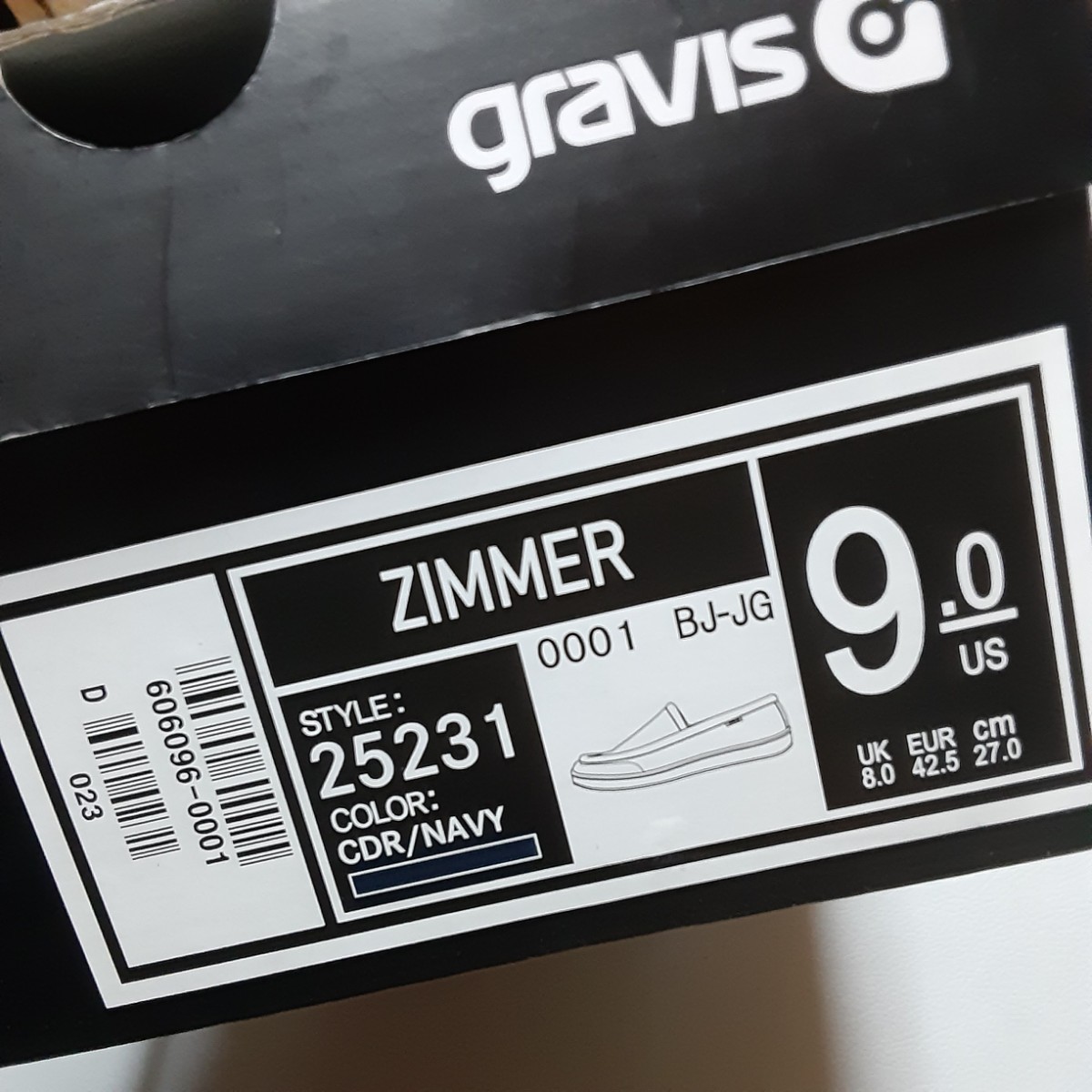 最値!新品!定9900円!ヴィンテージとモダンの融合!グラビス(gravis)ジマー高級コーデュロイ ボア スリッポン スニーカー!ネイビー!紺 27cm_画像10