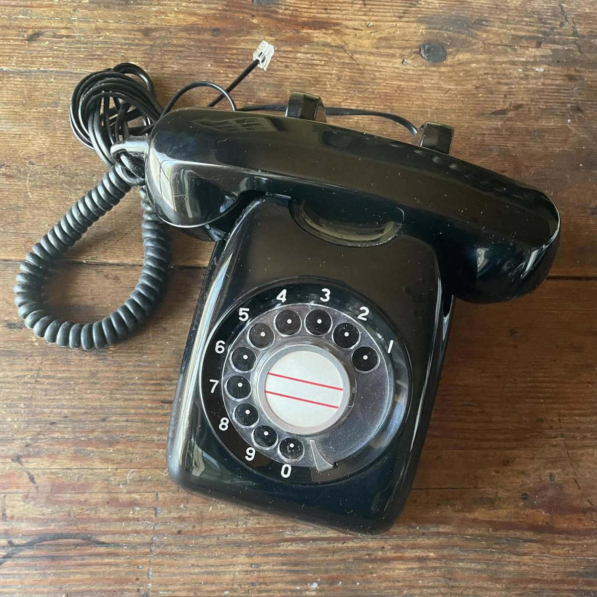  rare 610-A2 dial type telephone machine black telephone Japan electro- confidence telephone beautiful goods retro 