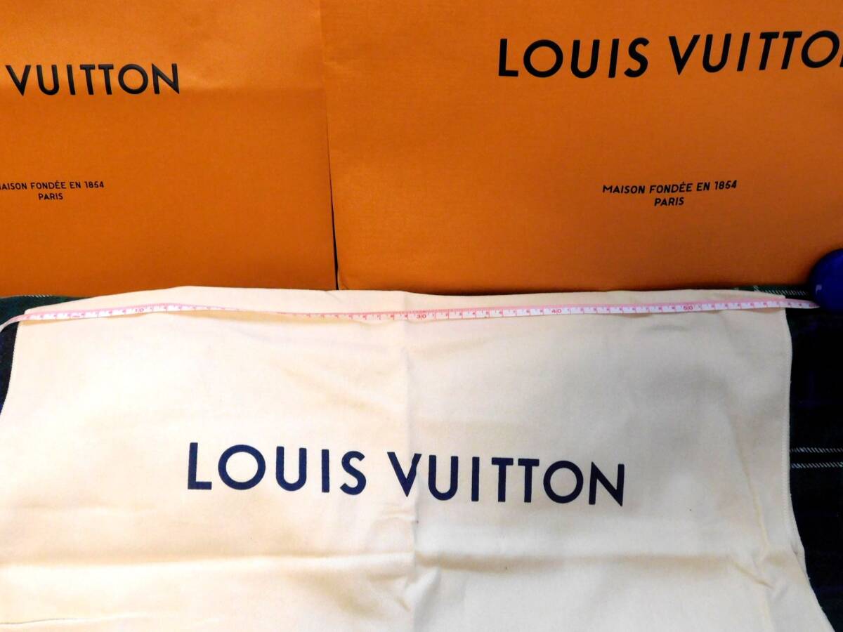 LOUIS VUITTON　保護袋ｘ１　紙袋（オレンジ　紐ブルー）　大ｘ１　小ｘ１　\980_画像2