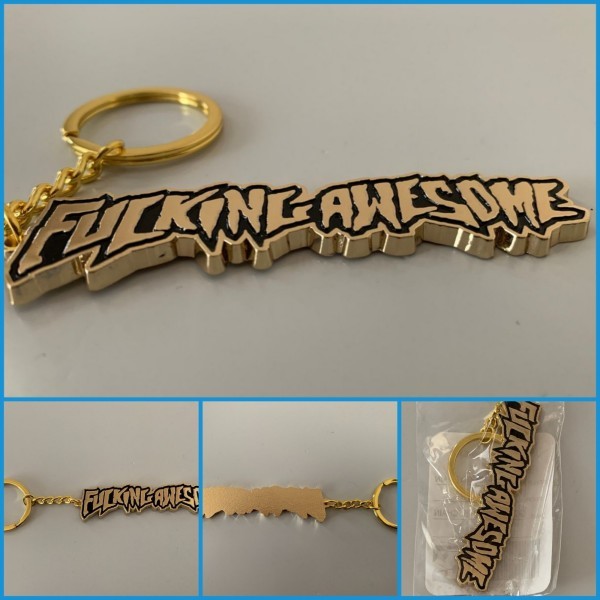 Fucking Awesome Gold Stamp Keychain_画像1