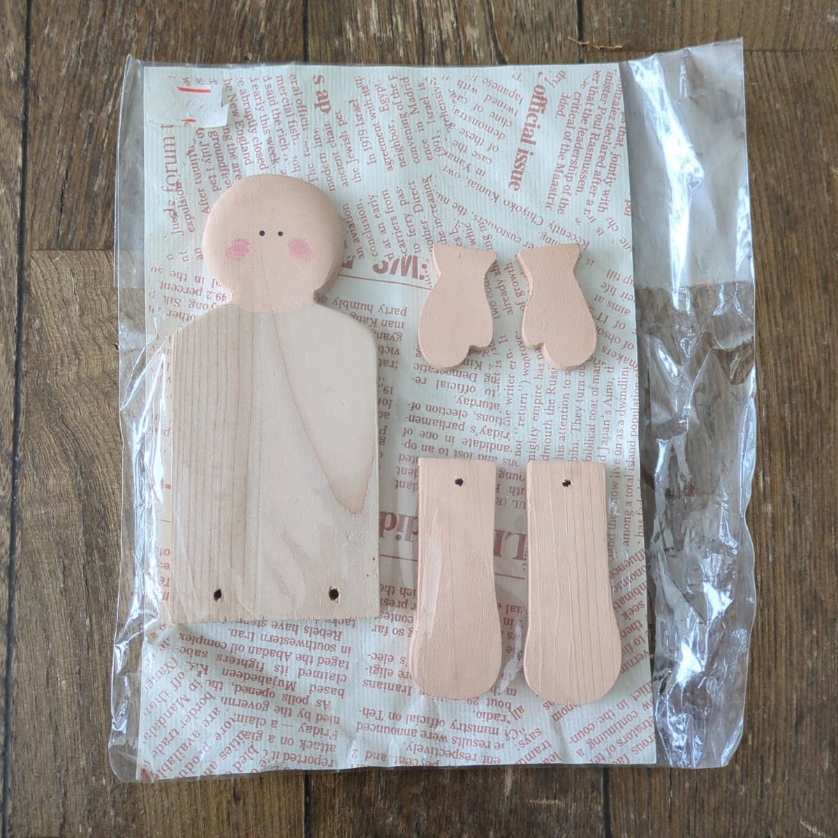 人形 小物 木製 キット 素材 ハンドメイド
