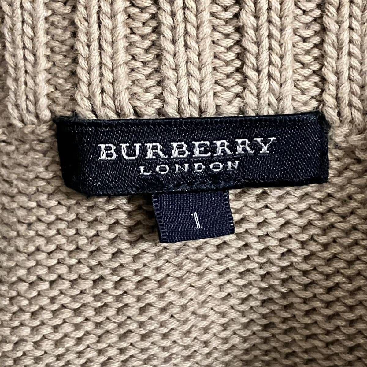 BURBERRY LONDON 三陽商会　綿100% カウチ　厚手カーディガン　春秋_画像4