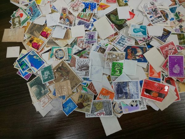 0203F60 外国切手　日本切手　イギリス　オランダ　マラヤなど　使用済み　約181ｇ　バラまとめ_画像6