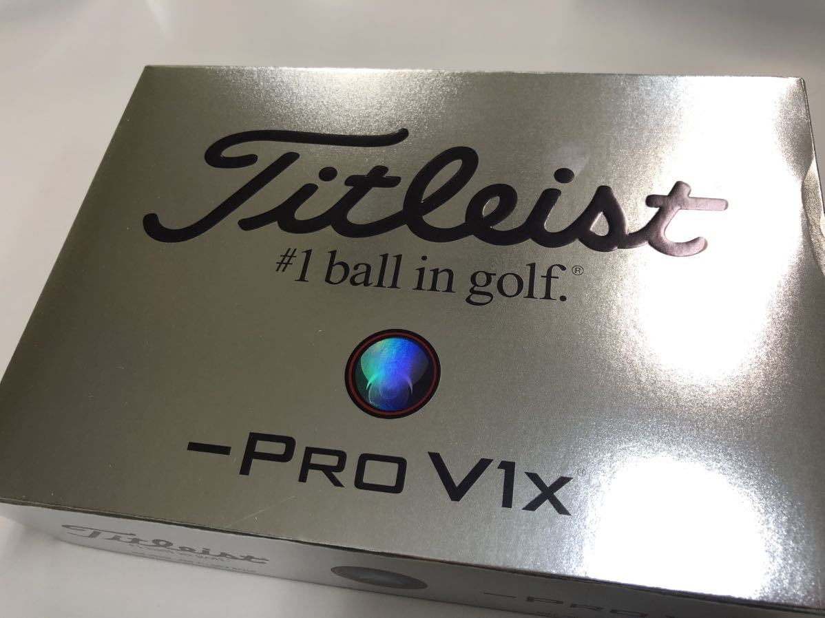 【新品未使用】Titleist タイトリスト PRO V1X レフトダッシュ 2ダース ゴルフボール _画像3