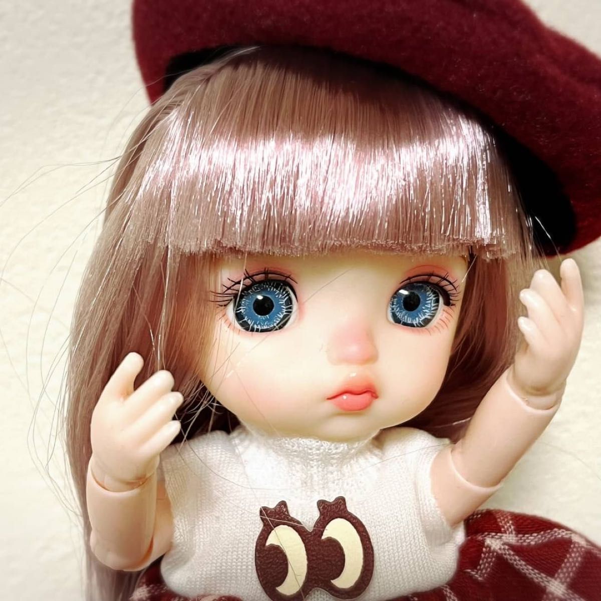 球体関節人形　ブルーの瞳ドール　bjd 着せ替え　韓国人形　16cm おもちゃ　人形