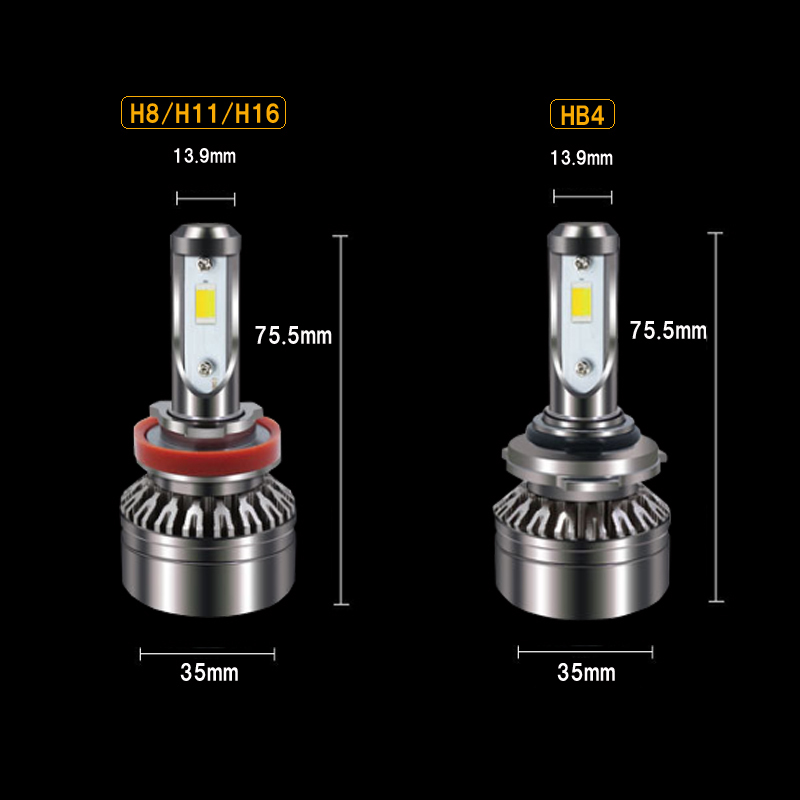 プラド 120系 150系 黄色 白色 LED フォグランプ 2色切替え 8000Lm HB4 H11 H16 イエロー ホワイト パーツ バイカラー LEDバルブ 2本組_画像6