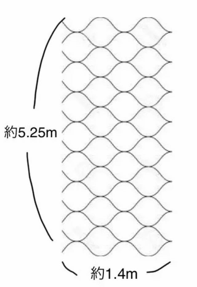 【 漁網の価格破壊 】 新品 送料無料 漁網 魚網 ネット net （ 刺し網 漁師 漁具 定置網 刺し網 修理用 カッパ クランク 鳥よけ 生簀 ）の画像6