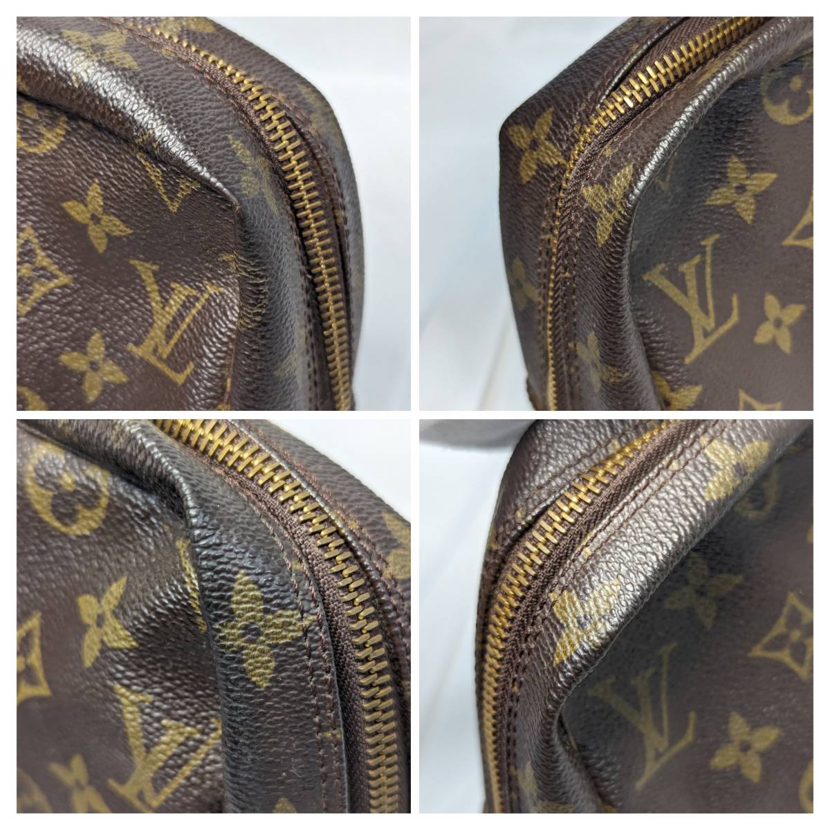 THR-274　LOUIS VUITTON　ルイヴィトン　モノグラム　トゥルーストワレット28　M47522　ポーチ_画像4