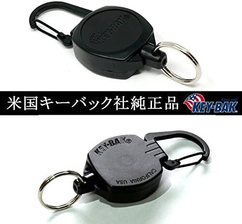 キーバック KEY BAK カラビナ付 キーリール キーホルダー サイドキック ケプラーコード 60㎝ [正規代理店]_画像5