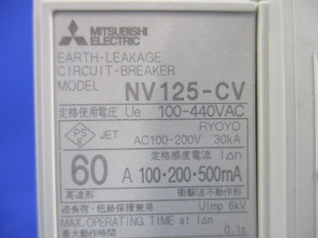 サーキットブレーカ3P3E60A NV125-CV_画像2