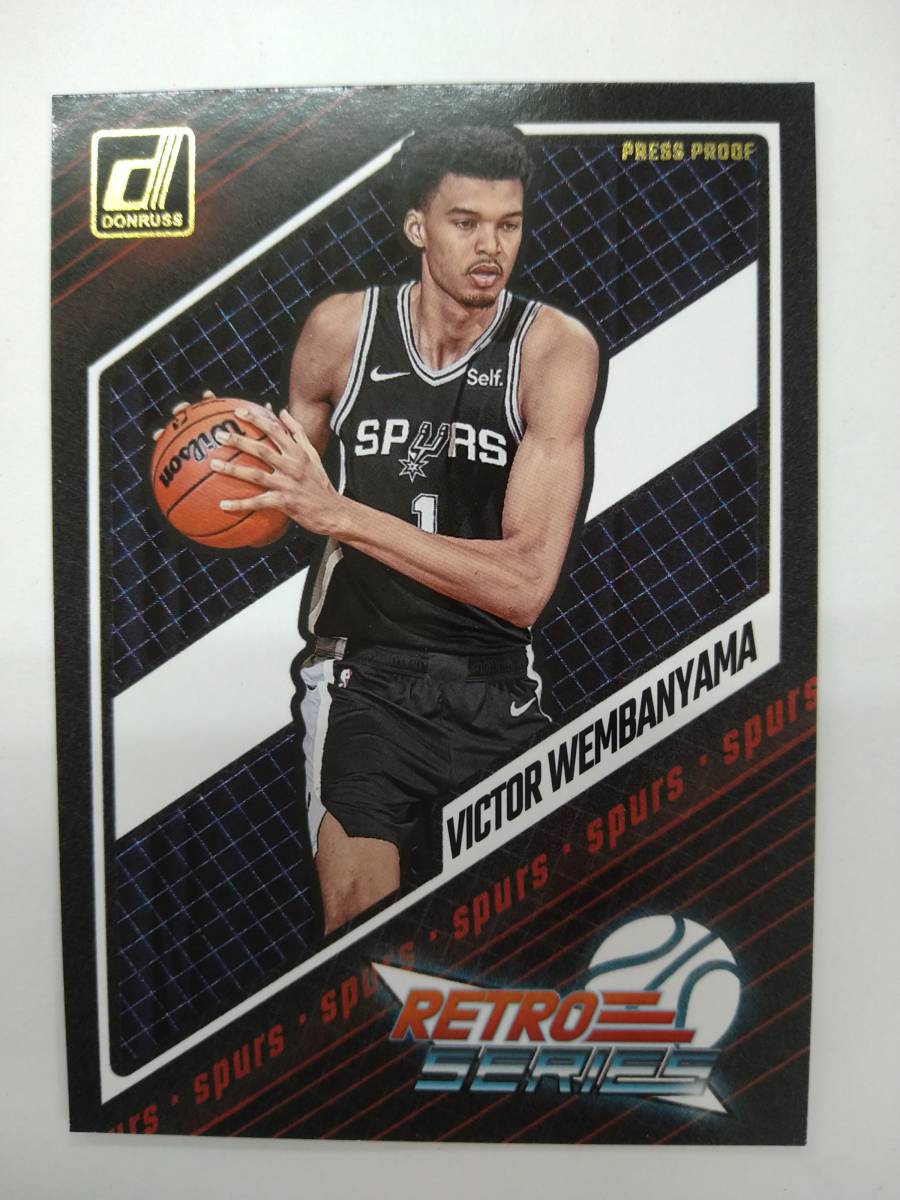 PANINI 2023-24 DONRUSS BASKETBALL RETRO SERIES No.1 VICTOR WEMBANYAMA RC PRESS PROOF GOLD 特価 ヴィクター ウェンバンヤマ _画像1