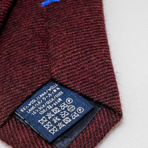 ☆ N2 新品 イタリア製 HACKETT LONDON ハケットロンドン ネクタイ ウール/シルク ソリッドツイル クリックポスト対応_画像4