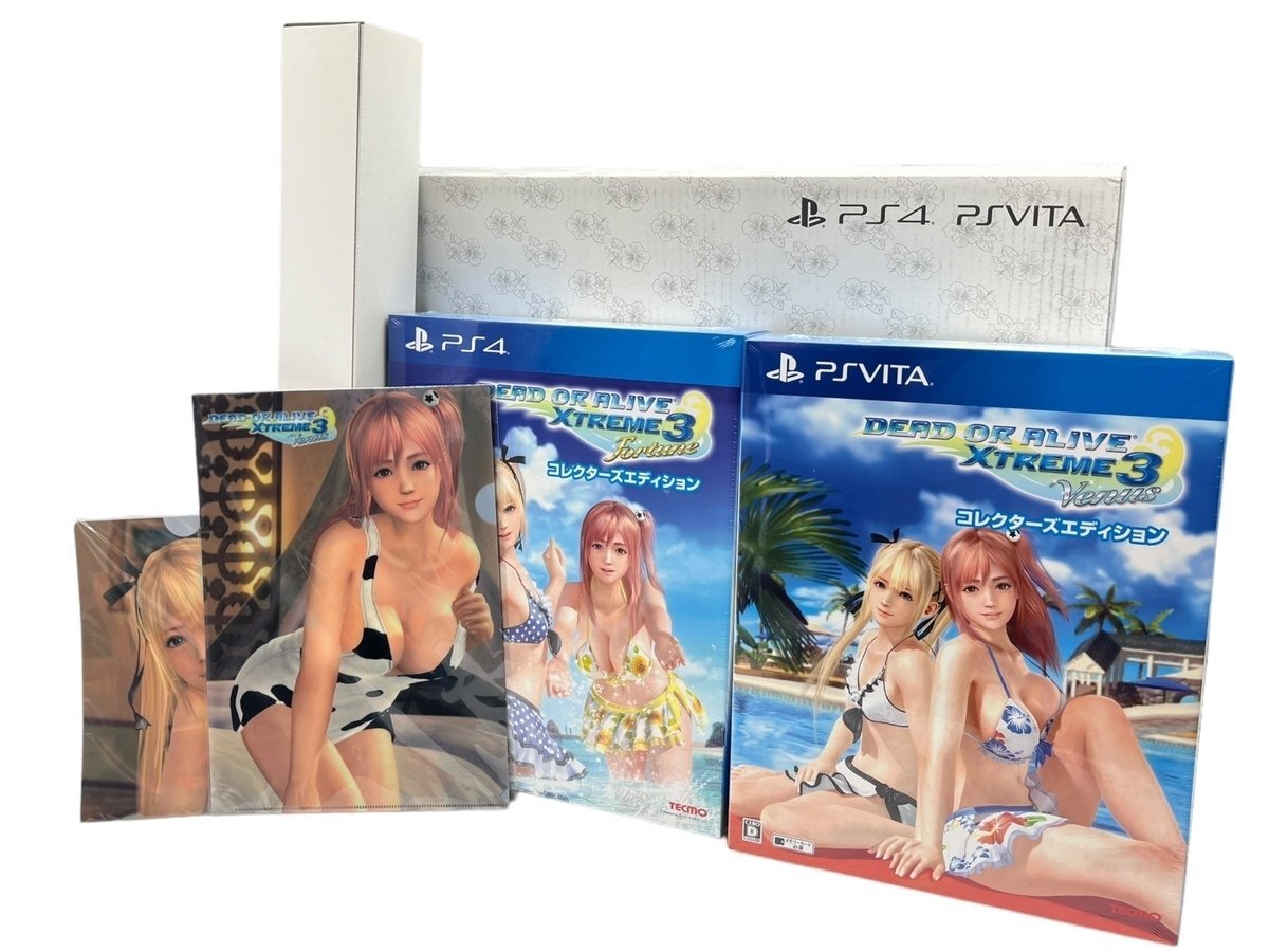 新品 未使用 DEAD OR ALIVE XTREME3 デッド オア アライブ エクストリーム3 DOAX3 最強パッケージ PS4 PSVITA版 ソフト ゲーム プレステ_画像1