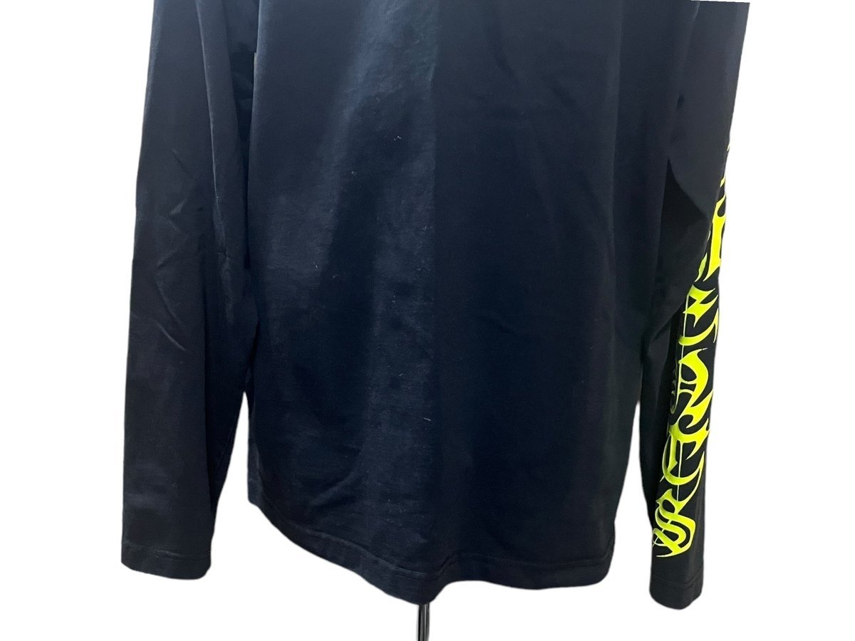 VETEMENTS ヴェトモン UA52TR590X 21AW ゴシックロゴ ロングスリーブ 長袖 メンズ トップス 洋服 XSサイズ 男性 ファッション ブラック_画像8