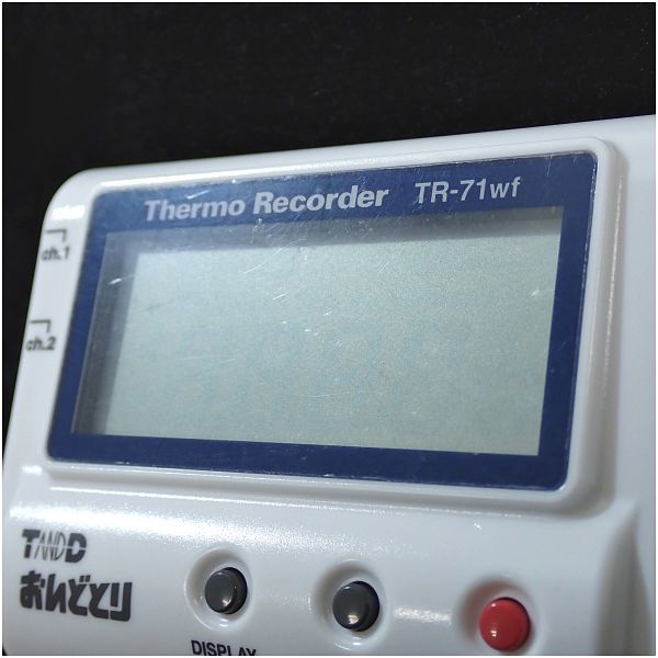 T&D おんどとり×クラウド 温度データロガー TR-71wf ホワイト 箱・温度センサ付き ③_画像6