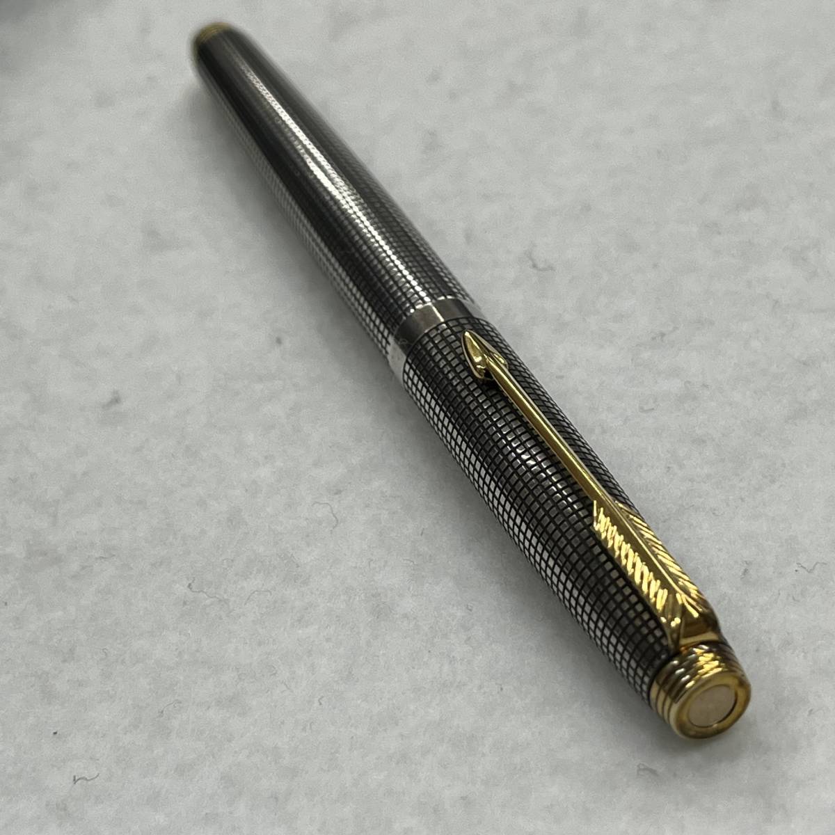 ★☆PARKER パーカー 万年筆 ペン先 14K STERLING CAP＆BARREL スターリングシルバー XF USA製 #16852☆★_画像9