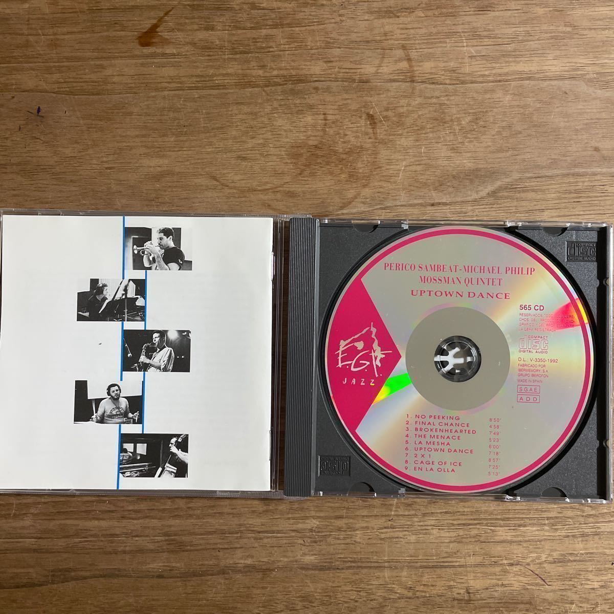 【レア希少盤CD】 PERICO SAMBEAT-MICHAEL PHILIP MOSSMAN QUINTET 「UPTOWN DANCE」アメリカ盤　EGT JAZZ 565-CD 1992年録音_画像2