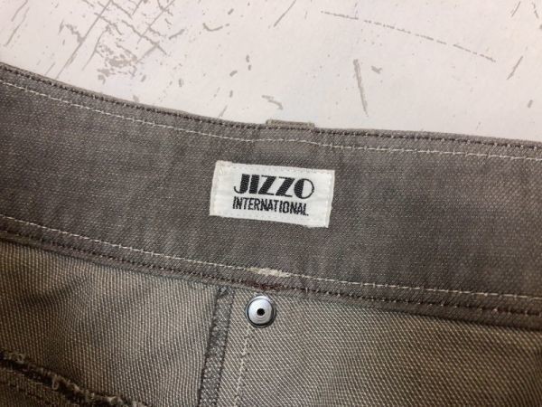 ジッツォ JIZZO International ブーツカット フレア オールド 国産レトロ モード 古着 パンツ ボトムス レディース 日本製 69-93 グレー_画像2