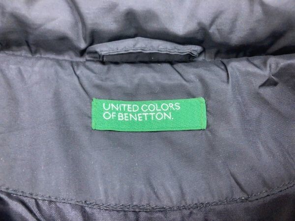  Benetton UNITED COLORS OF BENETTON retro mode sport old clothes cropped pants down jacket lady's S black 