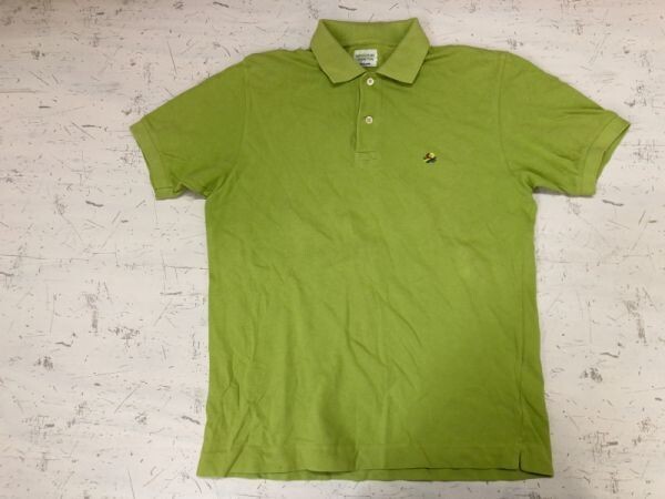 Benetton UNITED COLORS OF BENETTON Old retro sport embroidery Golf deer. . polo-shirt with short sleeves men's 46 green 