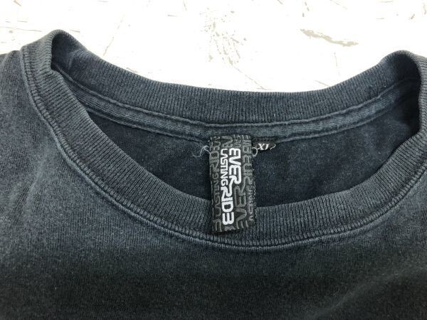 エバーラスティングライド EVER LASTING RIDE ストリート ヒップホップ ロンT 長袖Tシャツ カットソー メンズ XL 黒_画像2