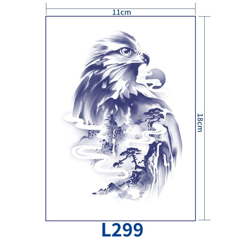 L299　ジャグアタトゥーシール　■2+1+割引■　鷹