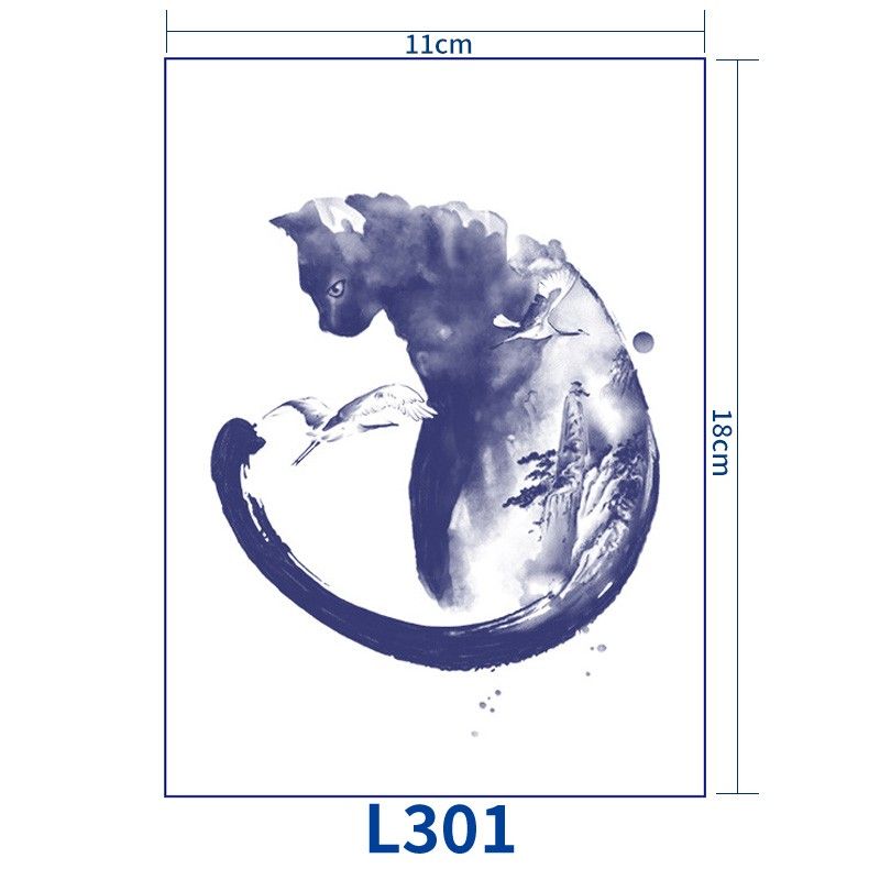 L301　ジャグアタトゥーシール　■2+1+割引■ クロネコ
