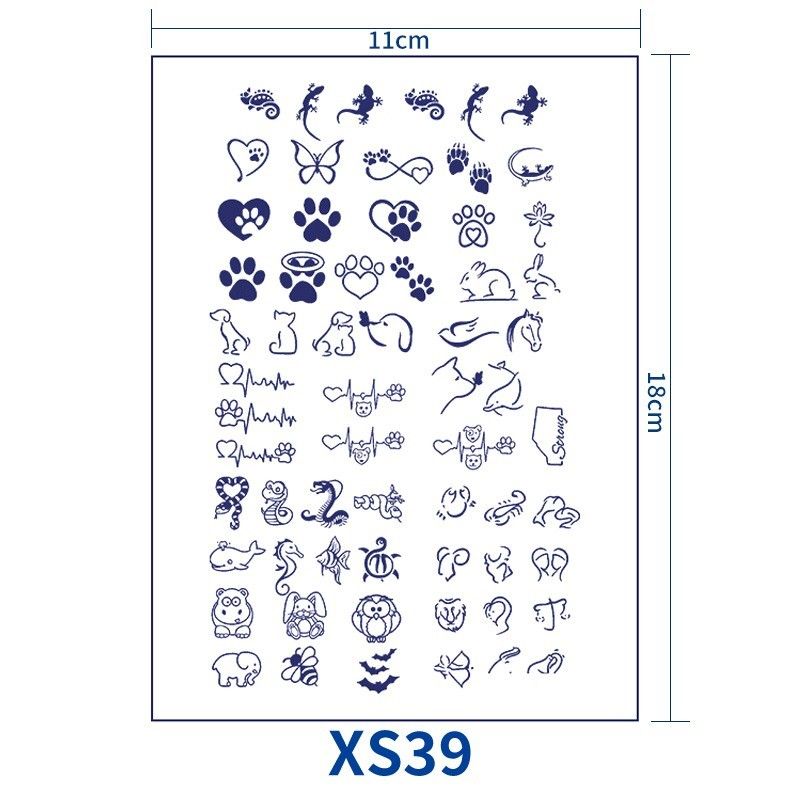 XS39　ジャグアタトゥーシール　■2+1+割引■　トカゲ