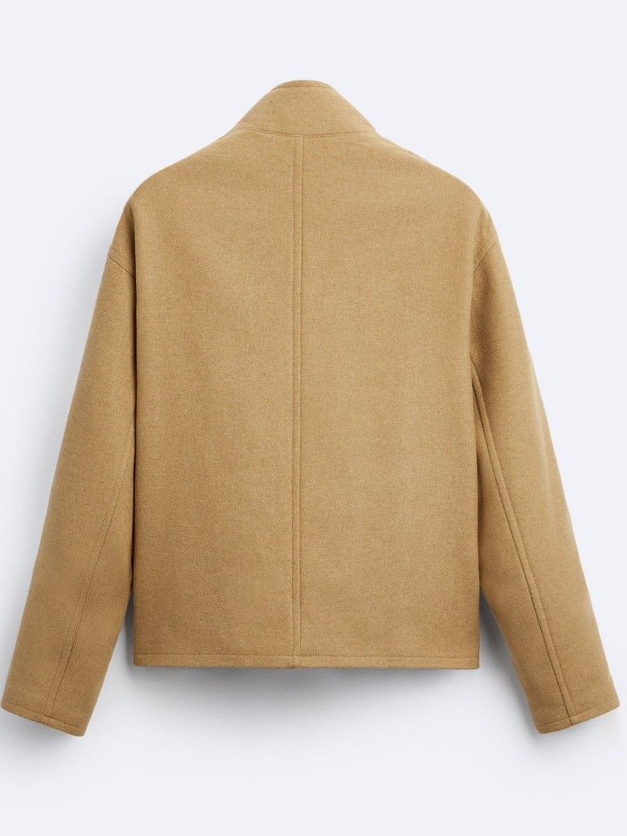 ZARA ウールブレンドジャケット 新品未使用 タグ付き|Yahoo ZARA ウールブレンドジャケット 新品未使用 タグ付き|Yahoo