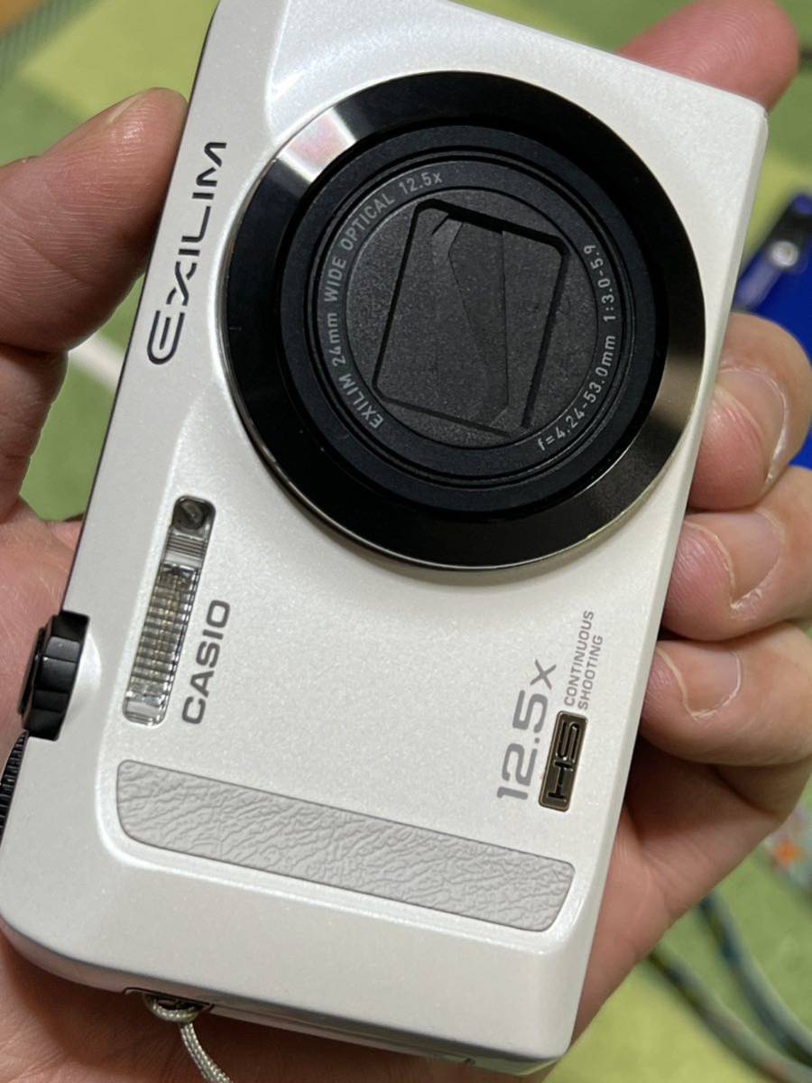 CASIO EXILIM EX-ZR200 ホワイト デジタルカメラ バッテリー付き　動作品_画像5