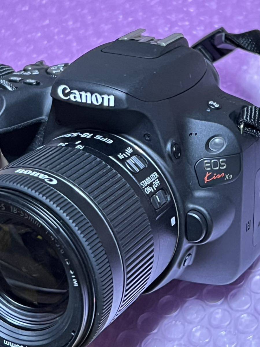Canon キヤノン EOS Kiss X9 レンズキット デジタル一眼レフカメラ　レンズ＋充電器＋バッテリー＋SD カード16GB 超美品　動作品(US1)_画像6