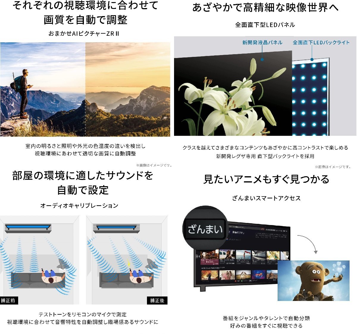 東芝 75V型4Kチューナー内蔵液晶テレビ レグザ 75M550L YouTube/Amazonプライム/Netflix/hulu/ゲームモード 保証有 引き取り可能_画像7