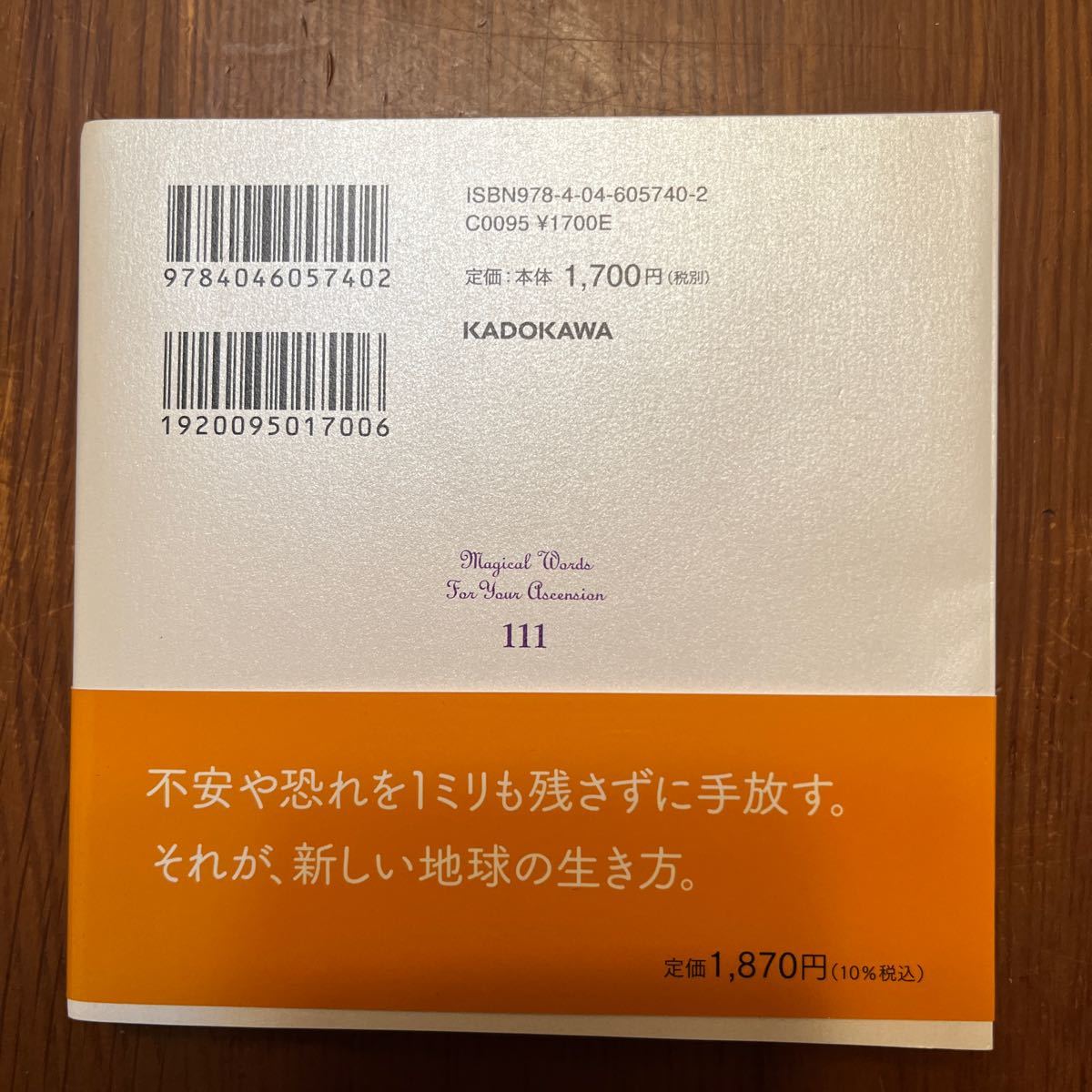 【中古本】次元上昇する魔法の言葉　111 KADOKAWA 並木良和_画像2