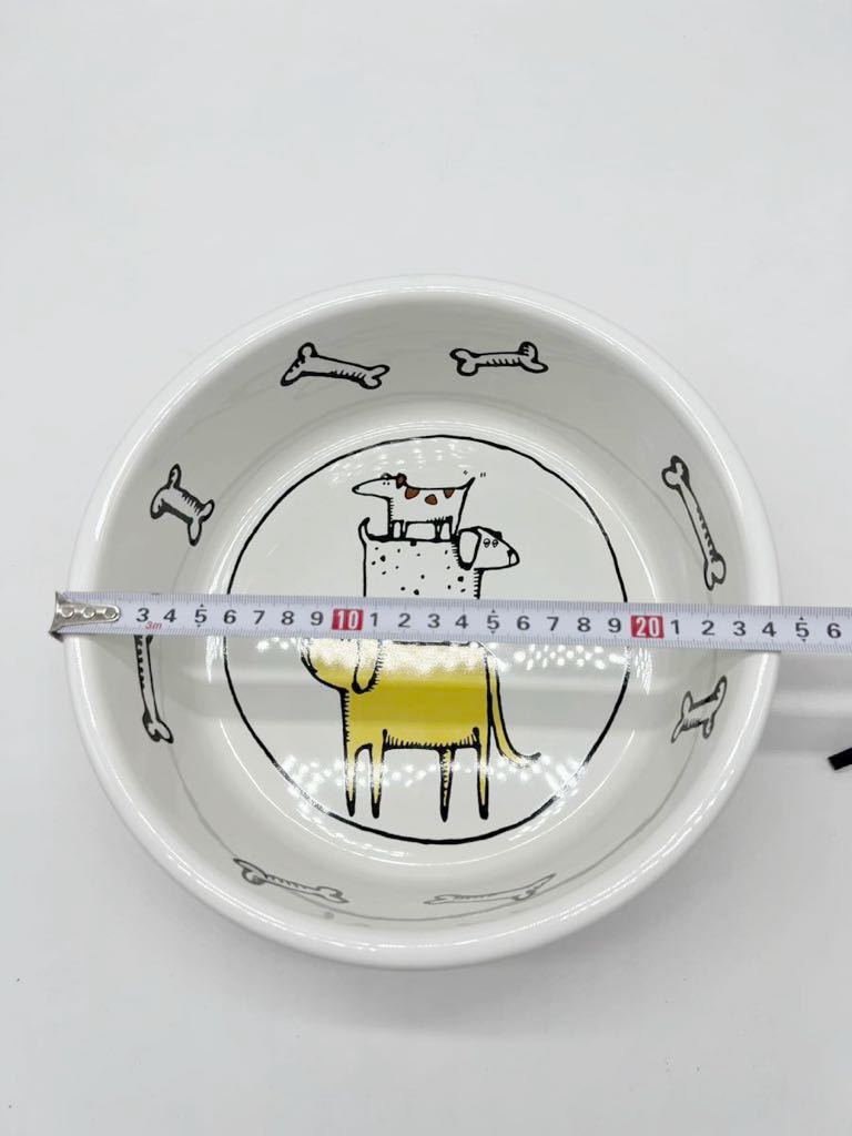  капот миска [ вес примерно 2200g] керамика корм для животных собака кошка DOG домашнее животное чай .. тарелка посуда царапина предотвращение прокладочный материал есть . тарелка . движение трудно 