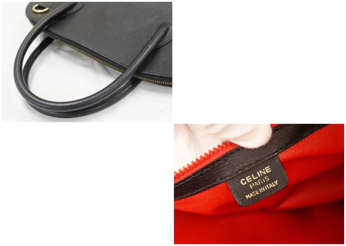 1円都 CELINE ヴィンテージ セリーヌ レザー 2WAYハンドバッグ 1円都 CELINE ヴィンテージ セリーヌ レザー 2WAYハンドバッグ
