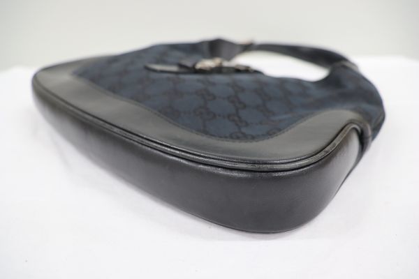 1円都 GUCCI　グッチ　GGキャンバス　ジャッキー　レザー　ショルダーバッグ　肩掛け　ハンドバッグ　ロゴ　001.3306　24-241_画像6