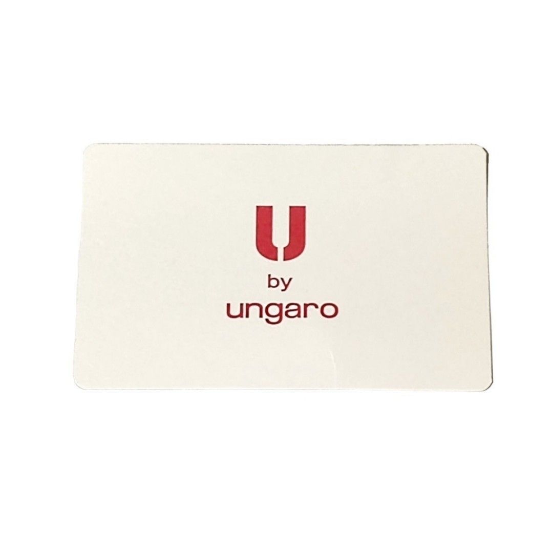 新品U by Ungaro レザーウォレット 2つ折り財布 パイソン型押し ウンガロ ベージュ 口金折り がま口折り財布