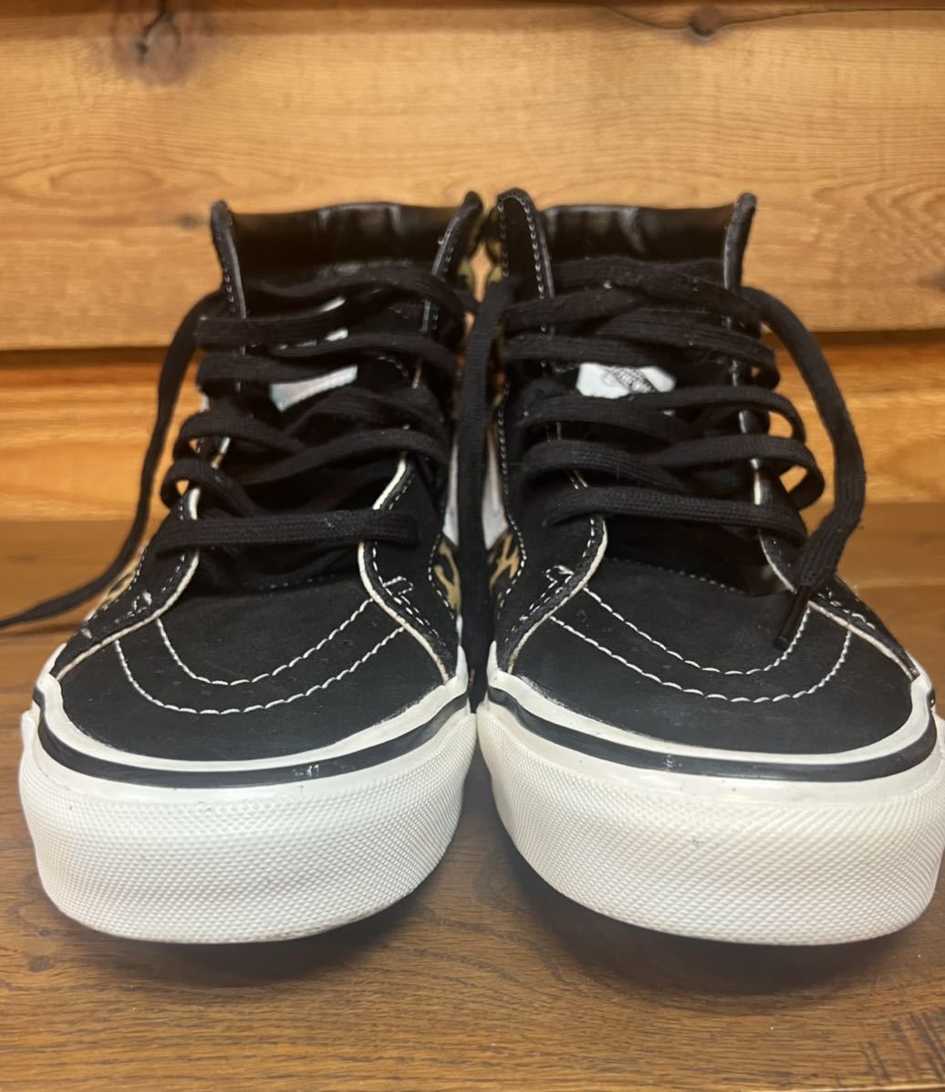 バンズ ★VANS・SK8 HI・US8.5・レオパード・ハイ ・スケハイ・ブラック・スケート・の画像6