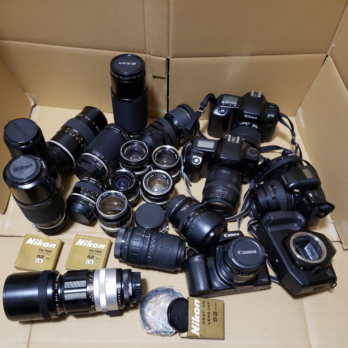 フィルムカメラ レンズ フィルター NIKON CANON PENTAX NIKKOR EF EOS