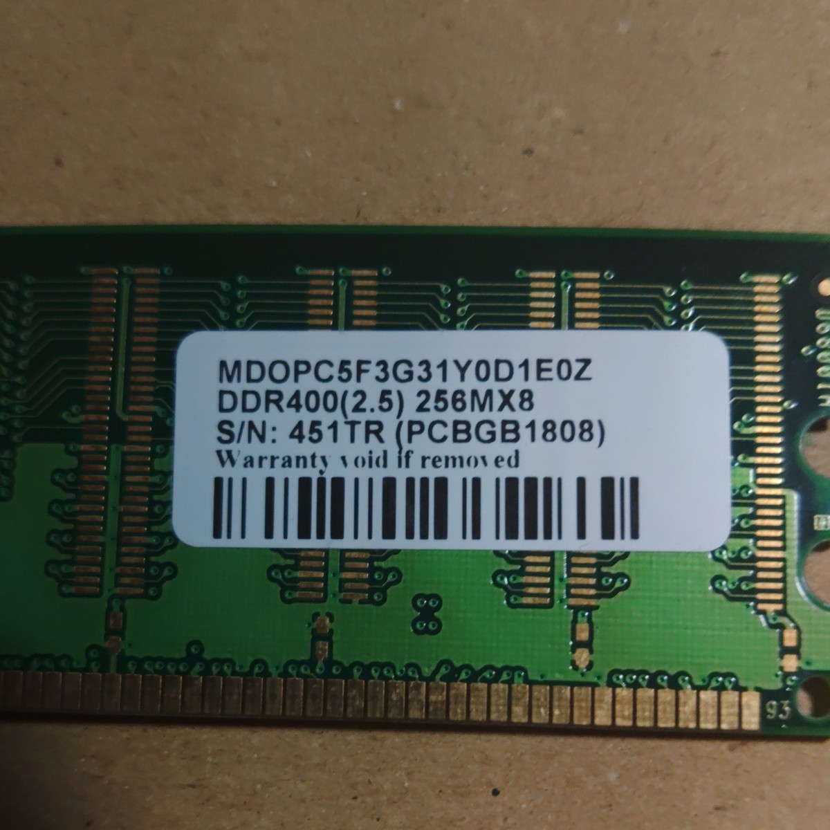 ジャンク品　DDR400 256M_画像3