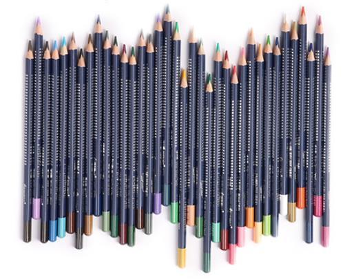 水溶性色鉛筆 36色セット 巻ケース付き 三角丸型 ジョルジョーネ 絵画 スケッチ の画像3
