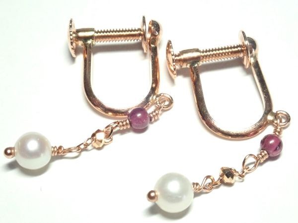 527.K10 イヤリング パール Earrings pearl 0.9g_画像3