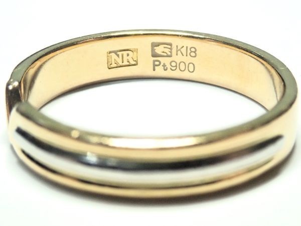927. Nina Ricci K18/Pt900 кольцо 3.3g