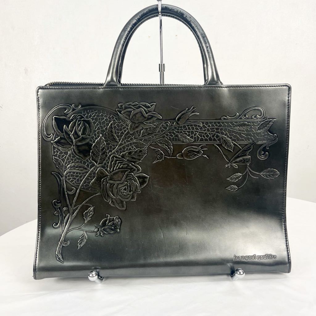 vintage Jean Paul Gaultier ヴィンテージ　ジャンポールゴルチェ　レザー　ハンドバッグ　鞄_画像1