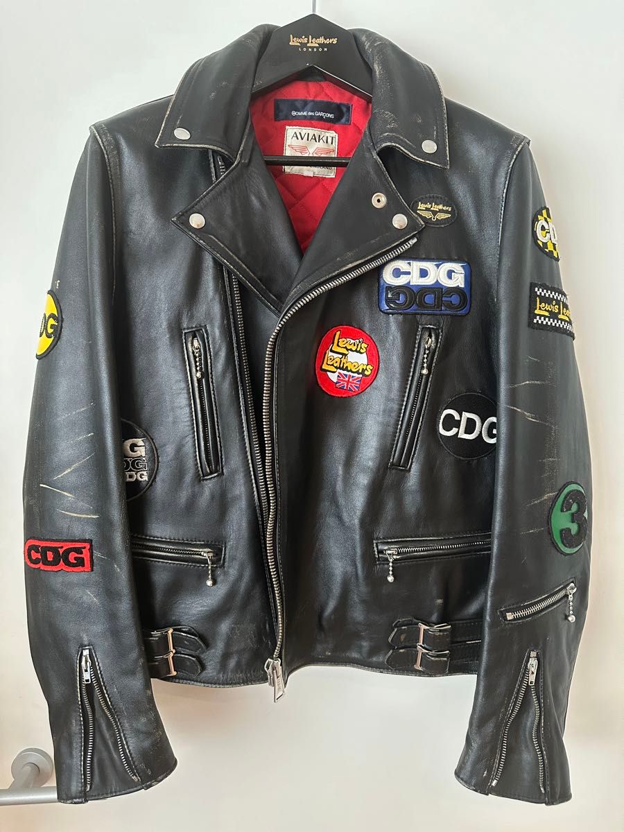 COMME des GARCONS × ルイスレザー ライダースジャケット 42 COMME des GARCONS × ルイスレザー ライダースジャケット 42