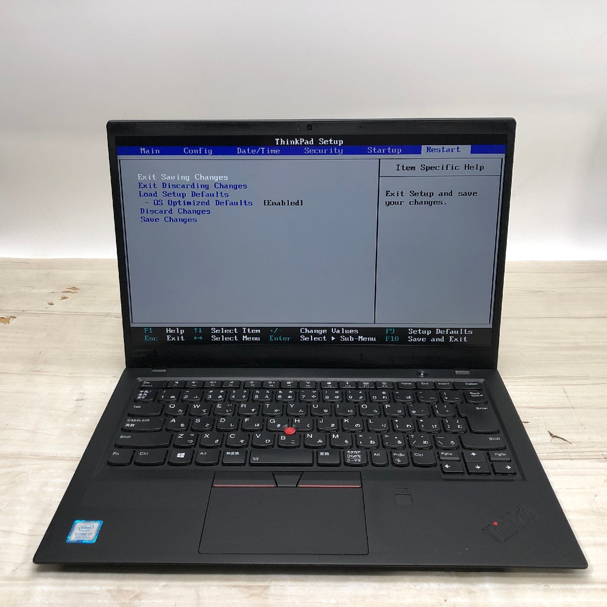 Lenovo ThinkPad X1 Carbon 20KG-S4WF00 Core i7 8550U 1.80GHz/16GB/250GB(SSD) 〔A0617〕_画像2