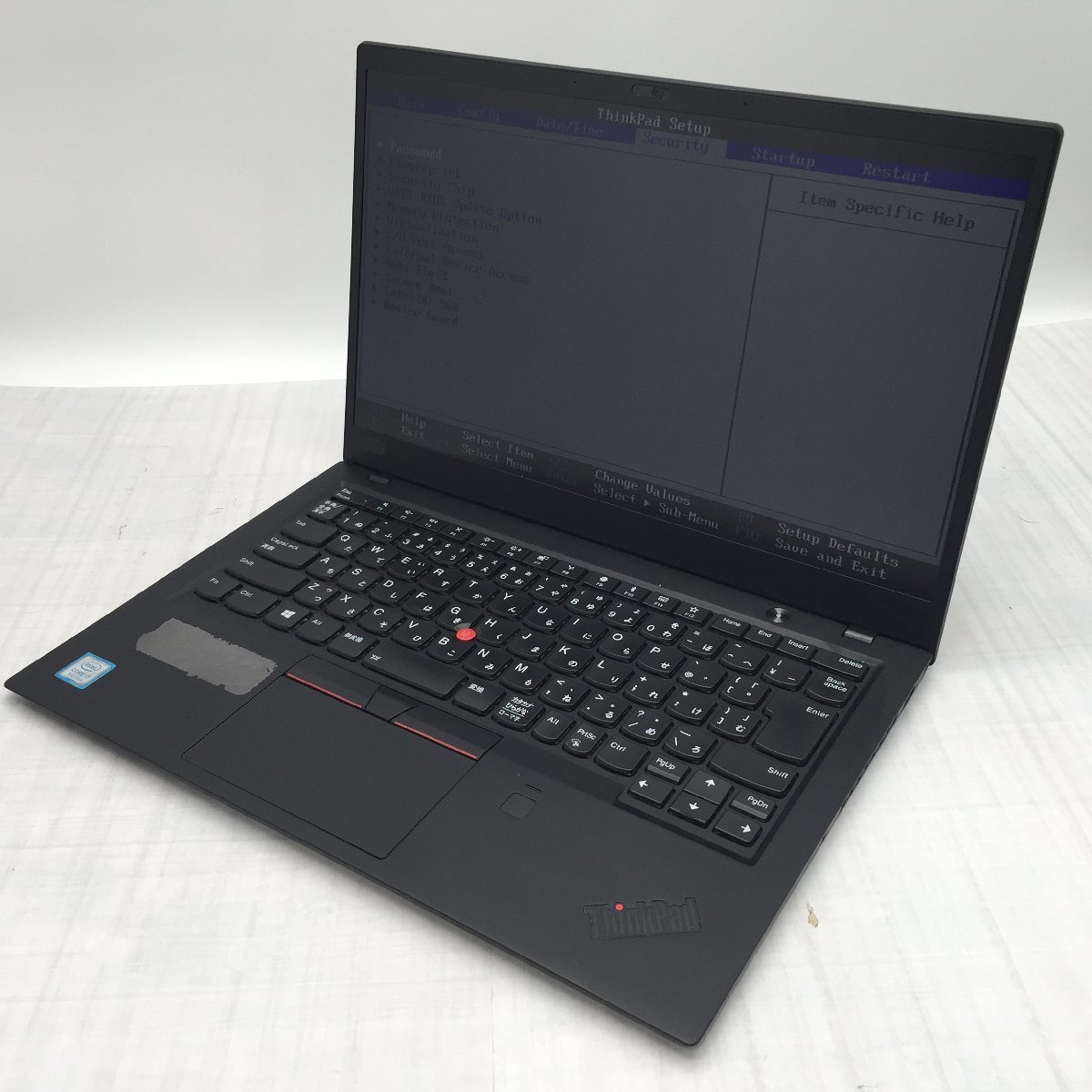 Lenovo ThinkPad X1 Carbon 20KG-S4WF00 Core i7 8550U 1.80GHz/16GB/250GB(SSD) 〔B0426〕_画像1